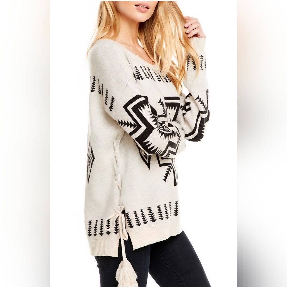 Vintage Chaser Trading Blanket Sweater. Size Small.